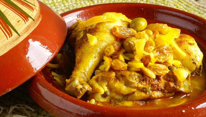 طريقة عمل طاجن الدجاج المغربي