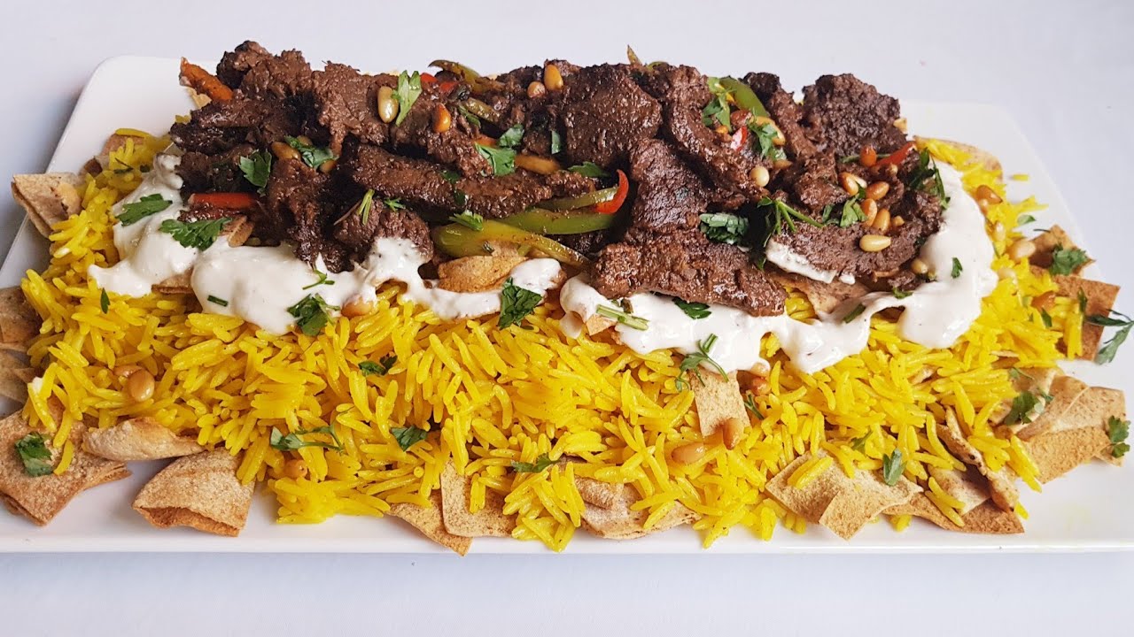 افكار اكلات لليوم الأول من رمضان | فتة شاورما اللحم السورية